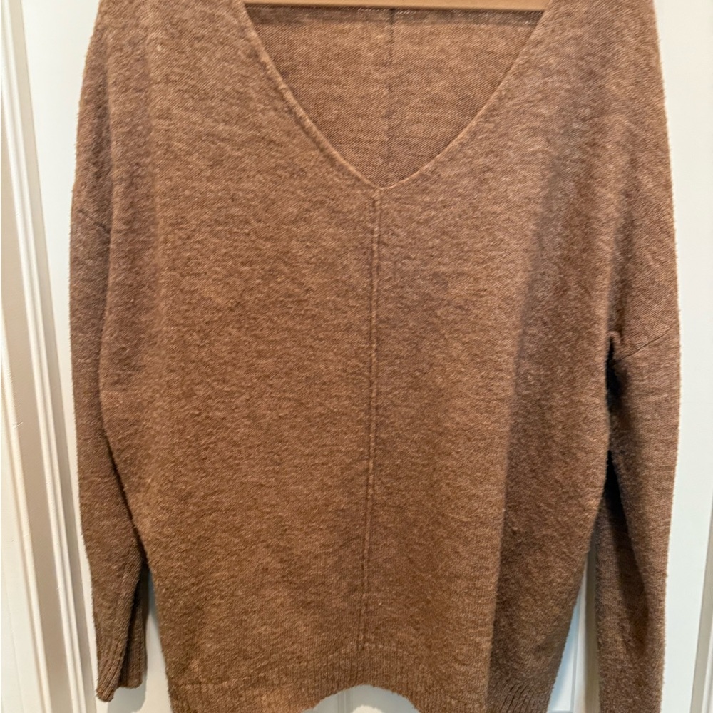 Gibson Latimer XL V-Neck Brown Sweater